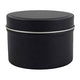 8 oz Matte Black Tin w/Lid 24 per box