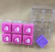 6 Cavity Cube Heart Clamshell (European Style Clamshell)