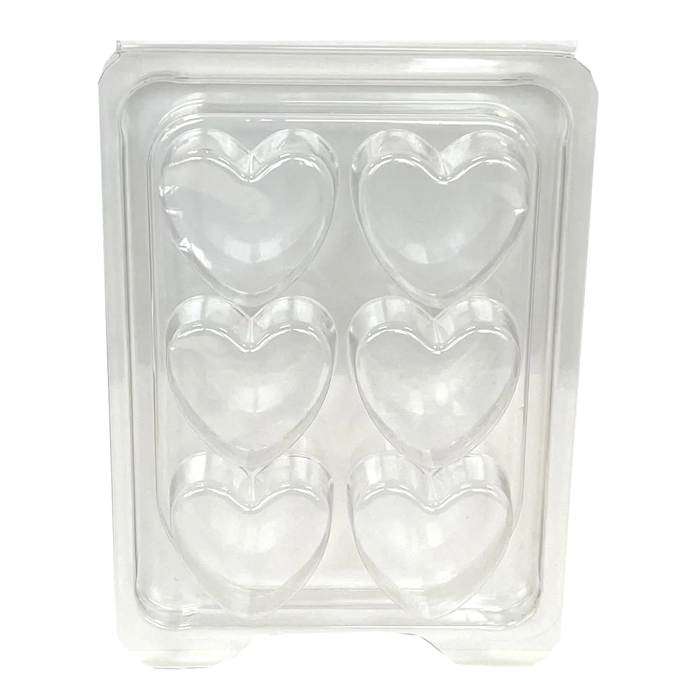 6 Cavity Heart Clamshell (European Style Clamshell) – Starlight Wholesale