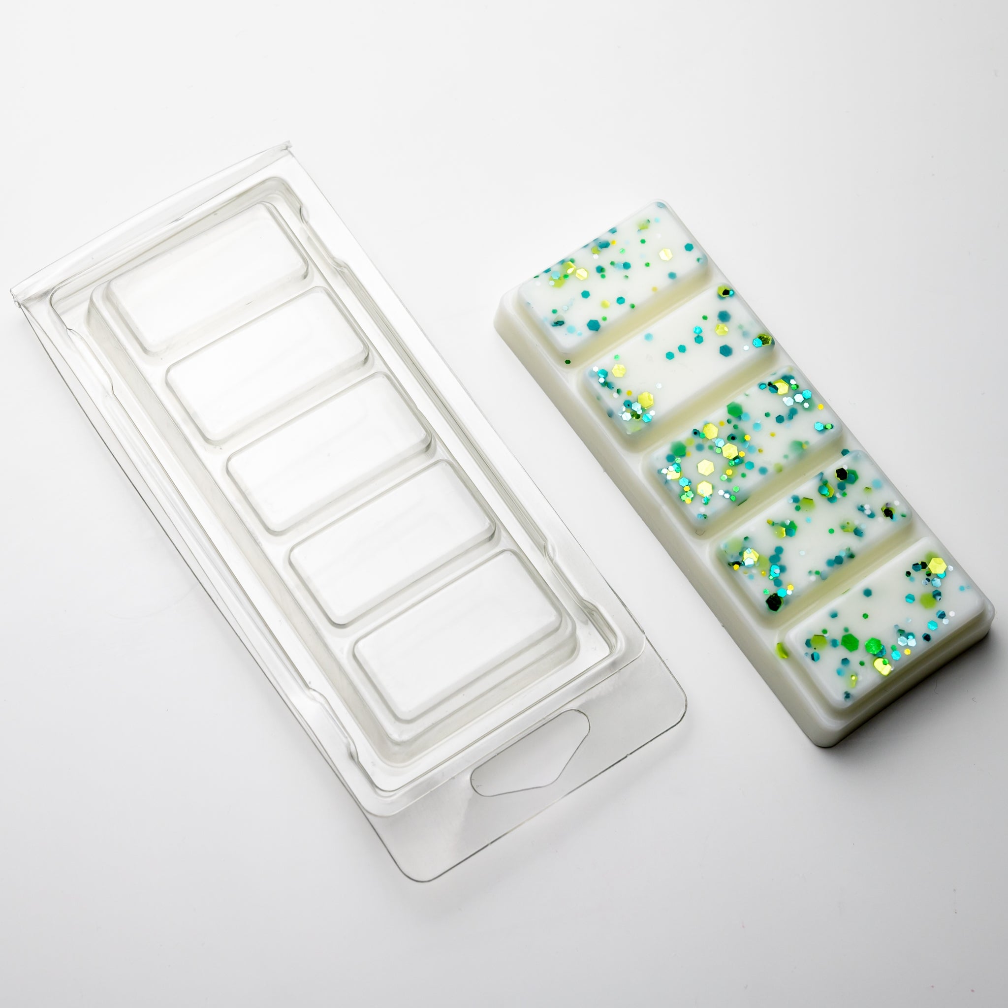6 Cavity Wax Melt Molds Clear Empty Plastic Candle Box Clamshells